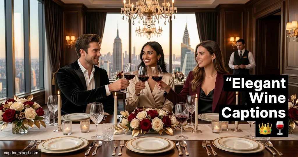 Elegant Wine Captions 