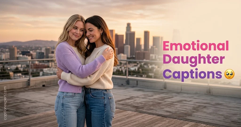 Emotional Daughter Captions
