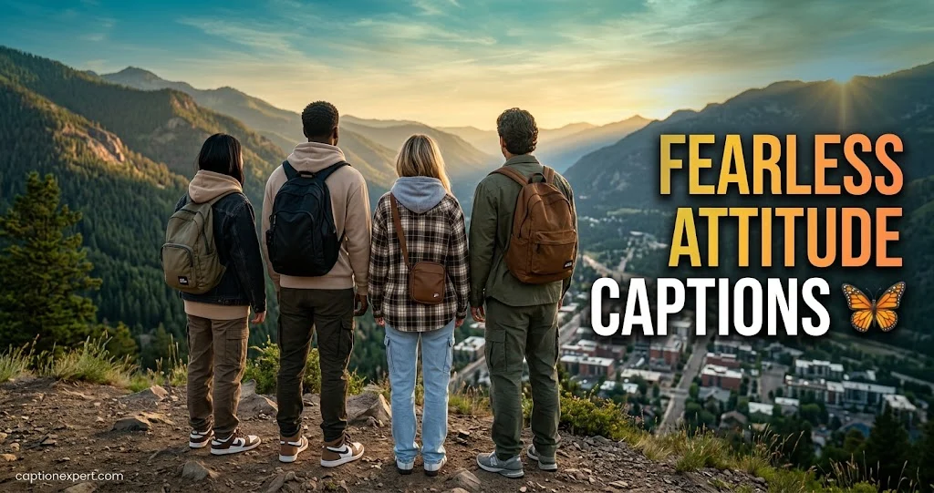 Fearless Attitude Captions