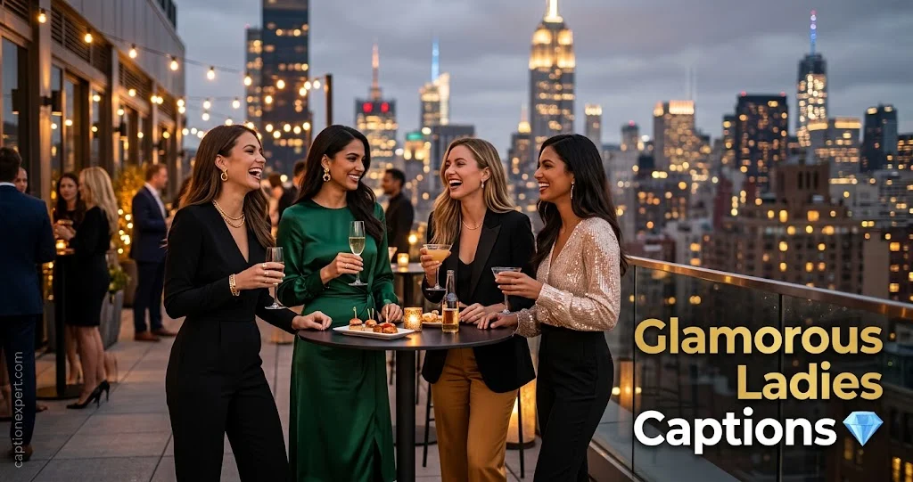 Glamorous Ladies Captions 