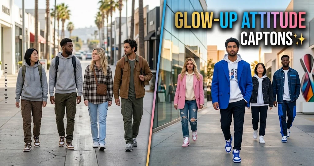 Glow-Up Attitude Captions 