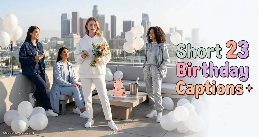 Short 23 Birthday Captions
