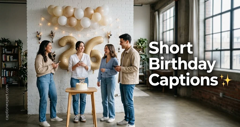 Short Birthday Captions