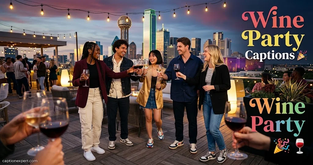 Wine Party Captions