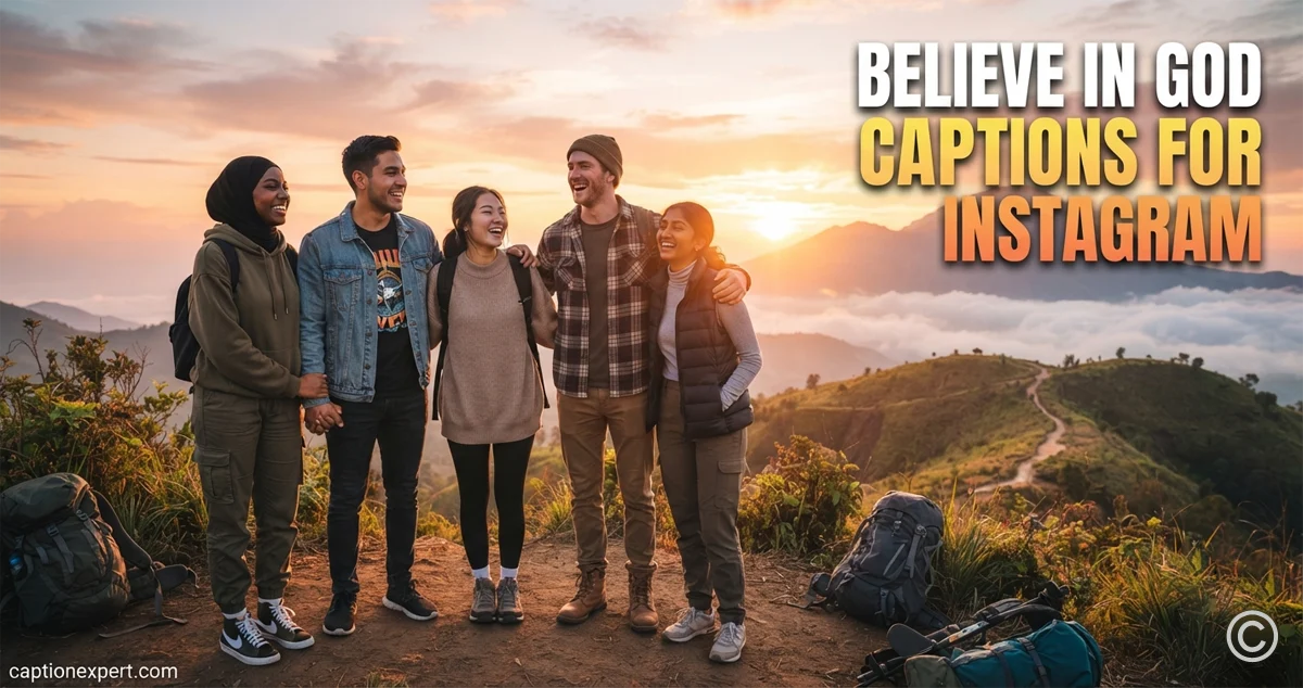 Believe in God Captions