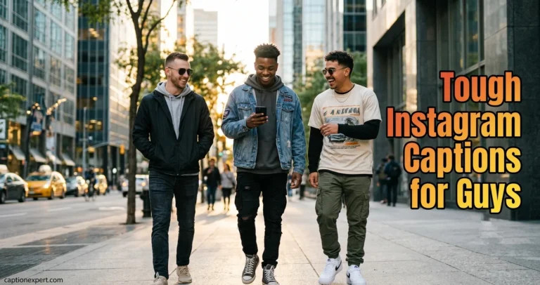 Tough Instagram Captions for Guys