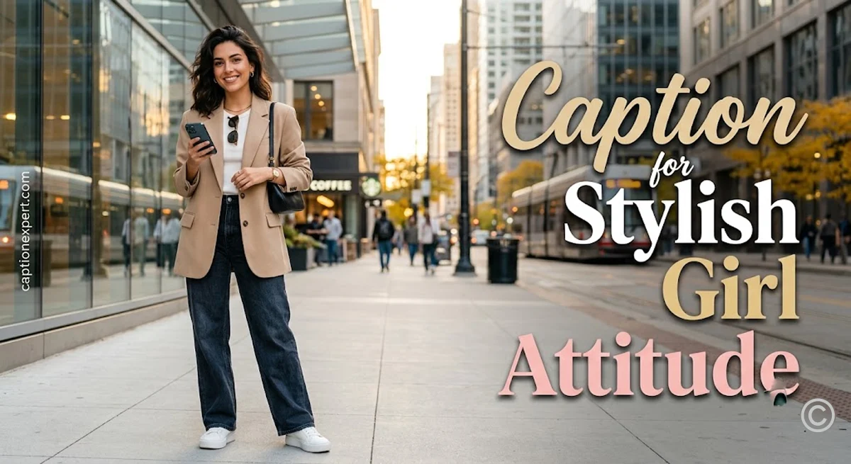 Caption for Stylish Girl Attitude 