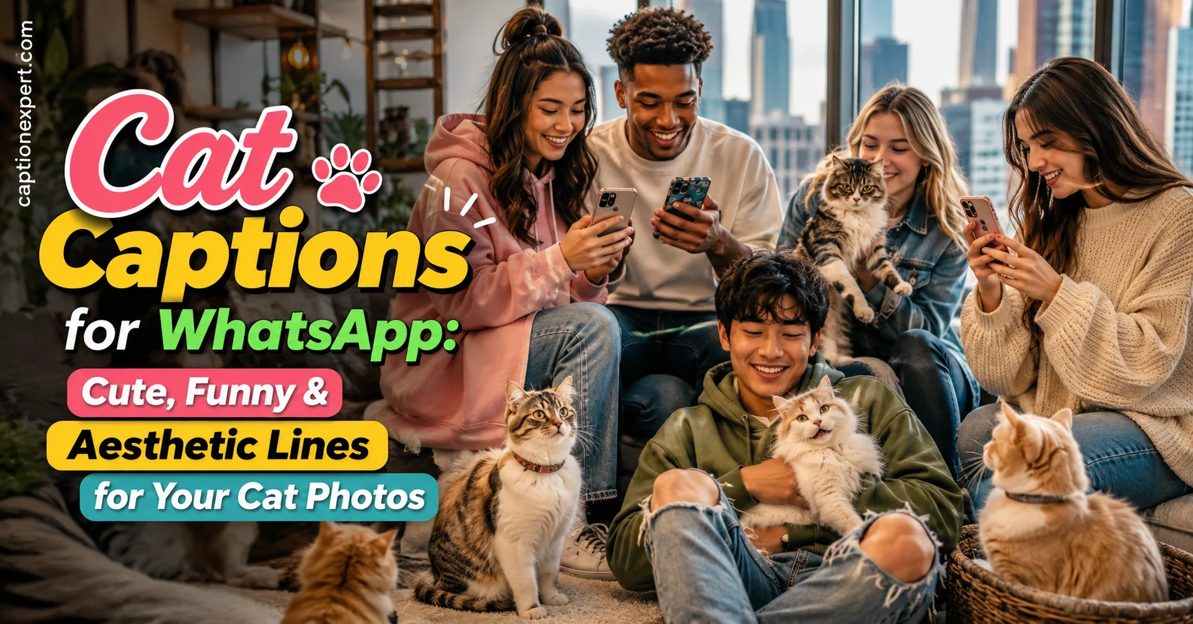 Cat Captions for WhatsApp