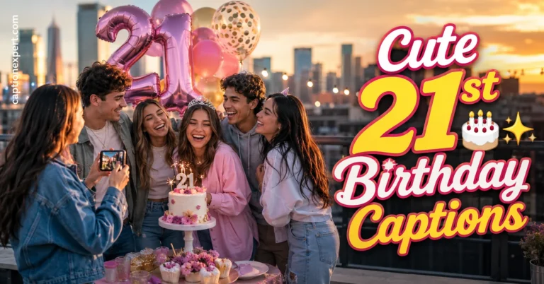 Cute 21st Birthday Captions