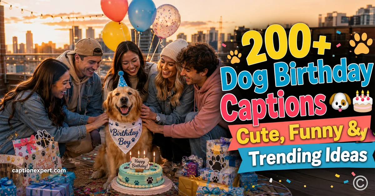 Cute Dog Birthday Captions