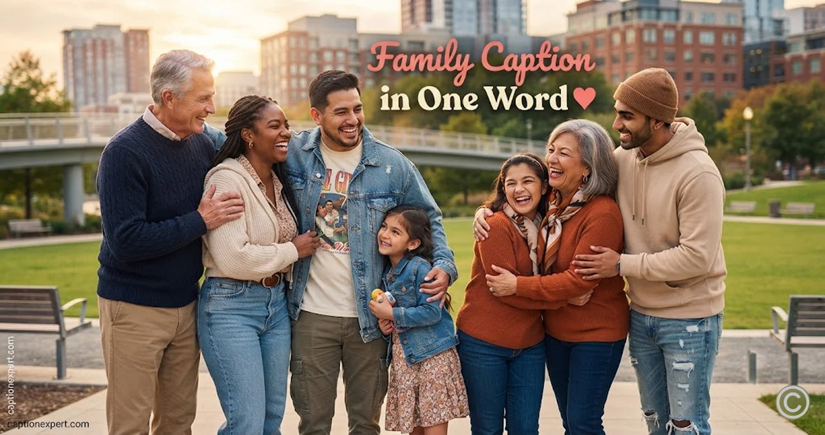Family Caption in One Word