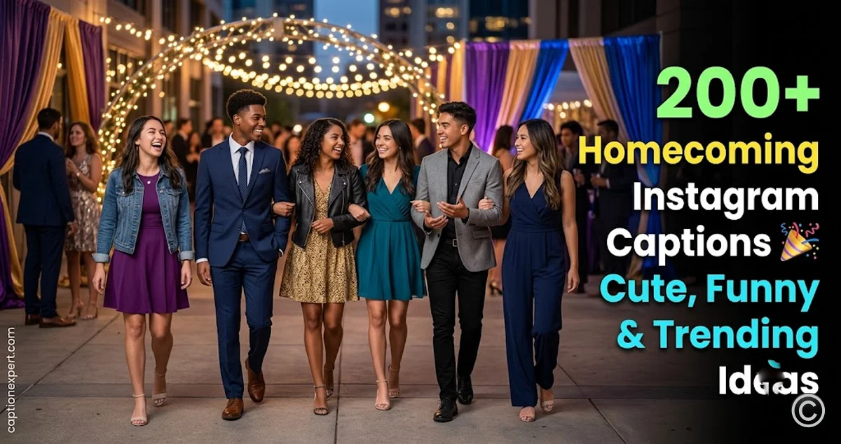 Homecoming Instagram Captions