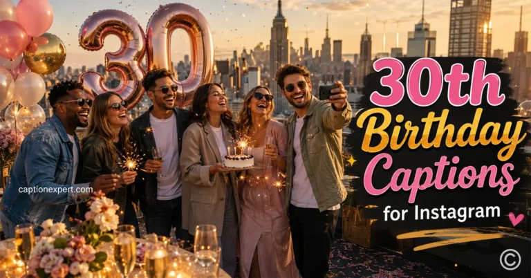 30th Birthday Captions