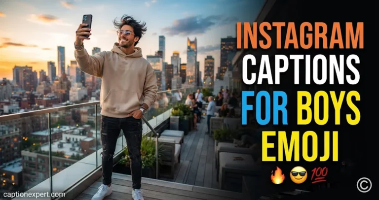 Instagram Captions for Boys Emoji