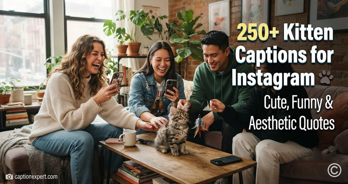 Kitten Captions for Instagram