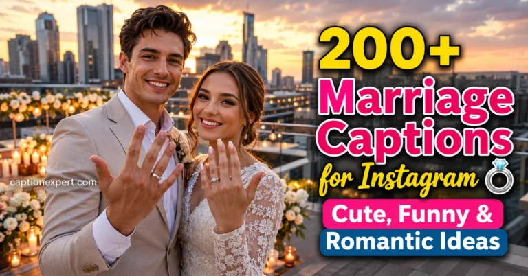 Marriage Captions for Instagram