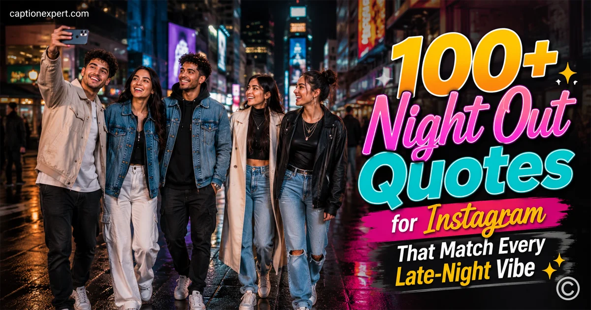 Night Out Quotes for Instagram
