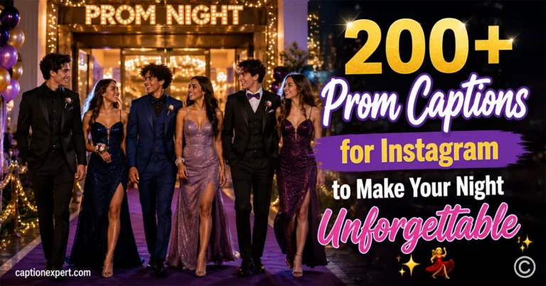Prom Captions for Instagram