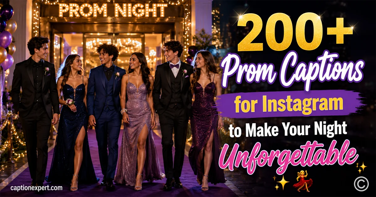 Prom Captions for Instagram