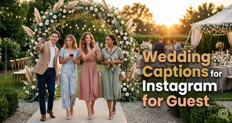 Wedding Captions for Instagram for Guest