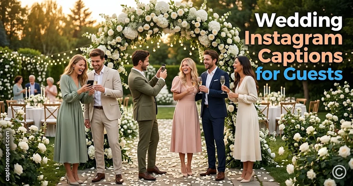 Wedding Instagram Captions for Guests