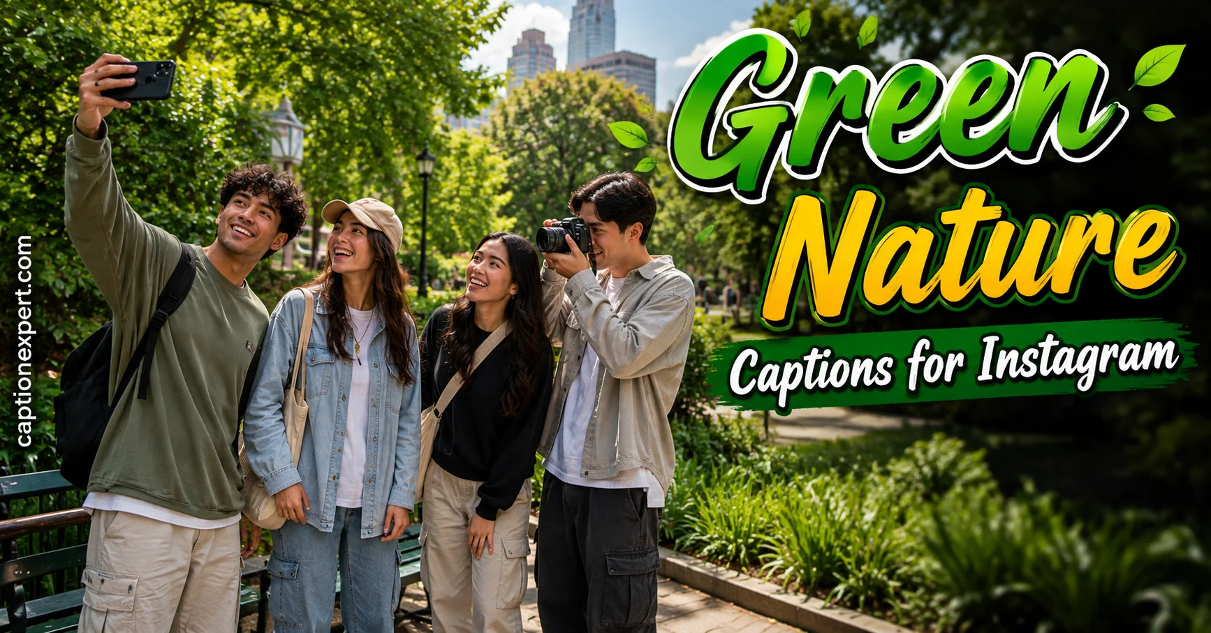 Green Nature Captions