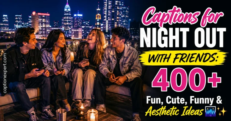 Captions for Night Out With Friends 