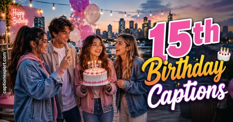 15th Birthday Captions