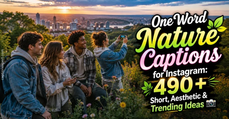 One Word Nature Captions