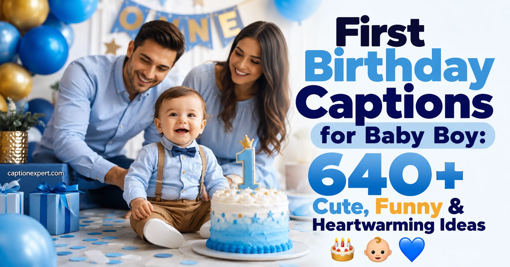 First Birthday Captions for Baby Boy