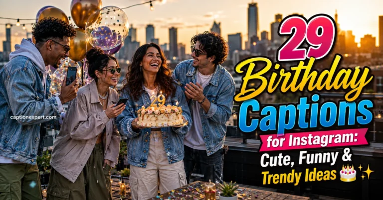 29 Birthday Captions