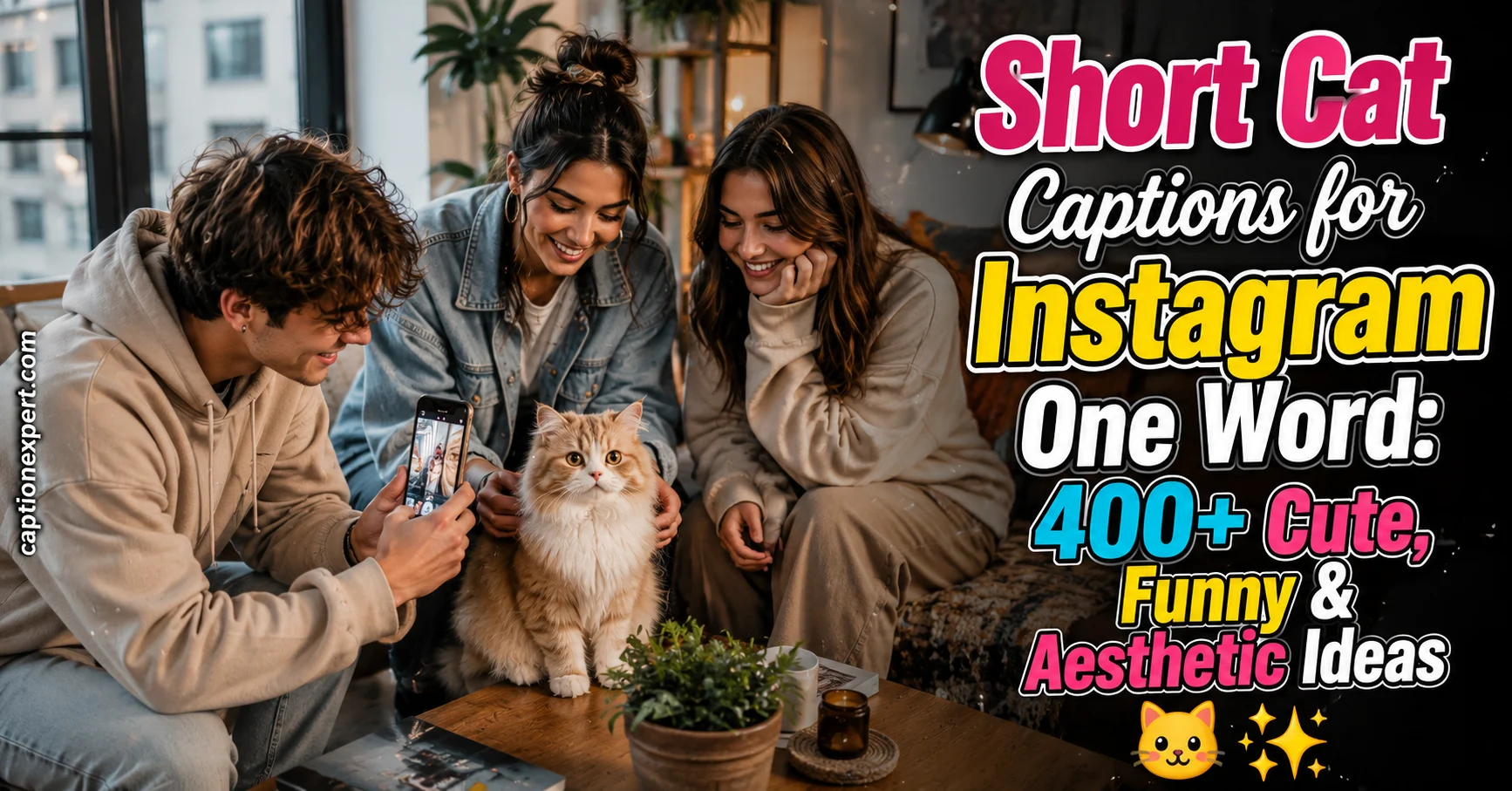 Short Cat Captions for Instagram One Word 