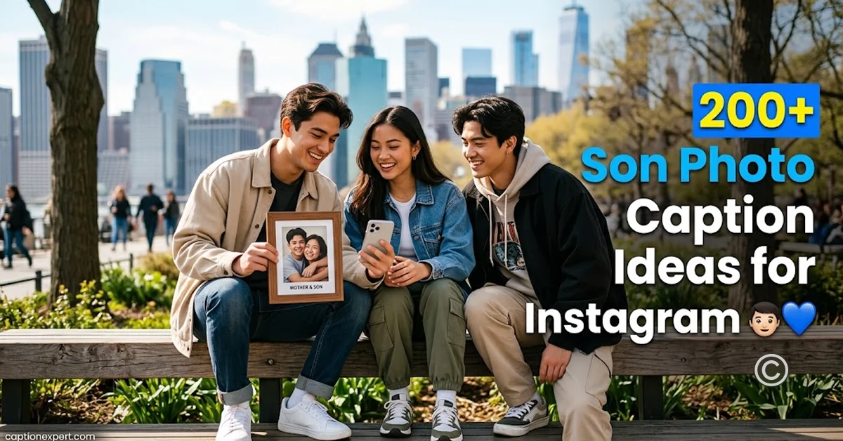 Son Photo Caption
